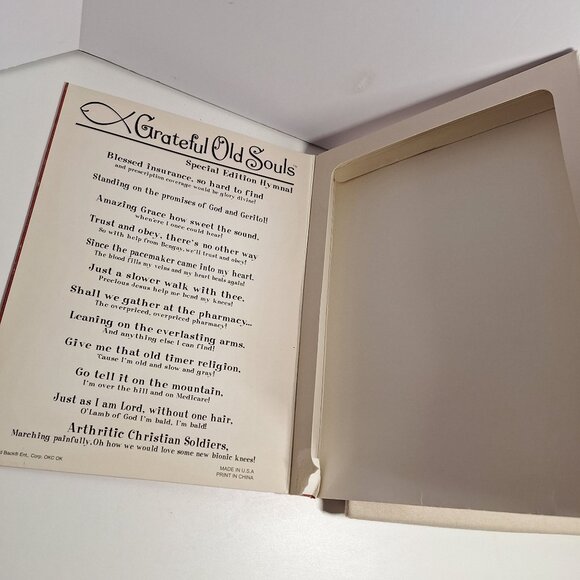 Large Grateful Old Souls How Old I Art Hymnal Tan T-Shirt Size L Christian - Picture 7 of 9